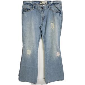 Gap Jeans Womens Size 10 Boot Cut Patchwork Pockets Stretch Light Wash